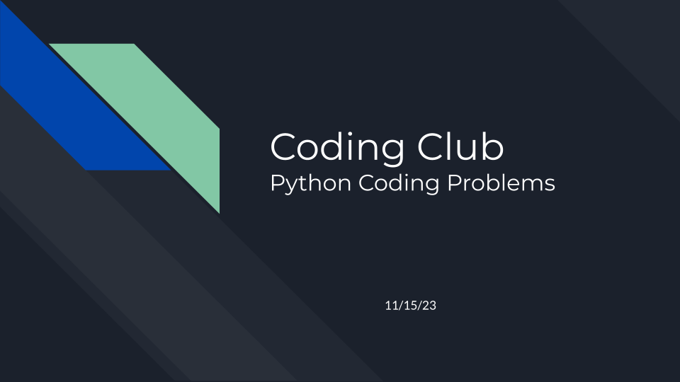 Picture of Coding Club slide